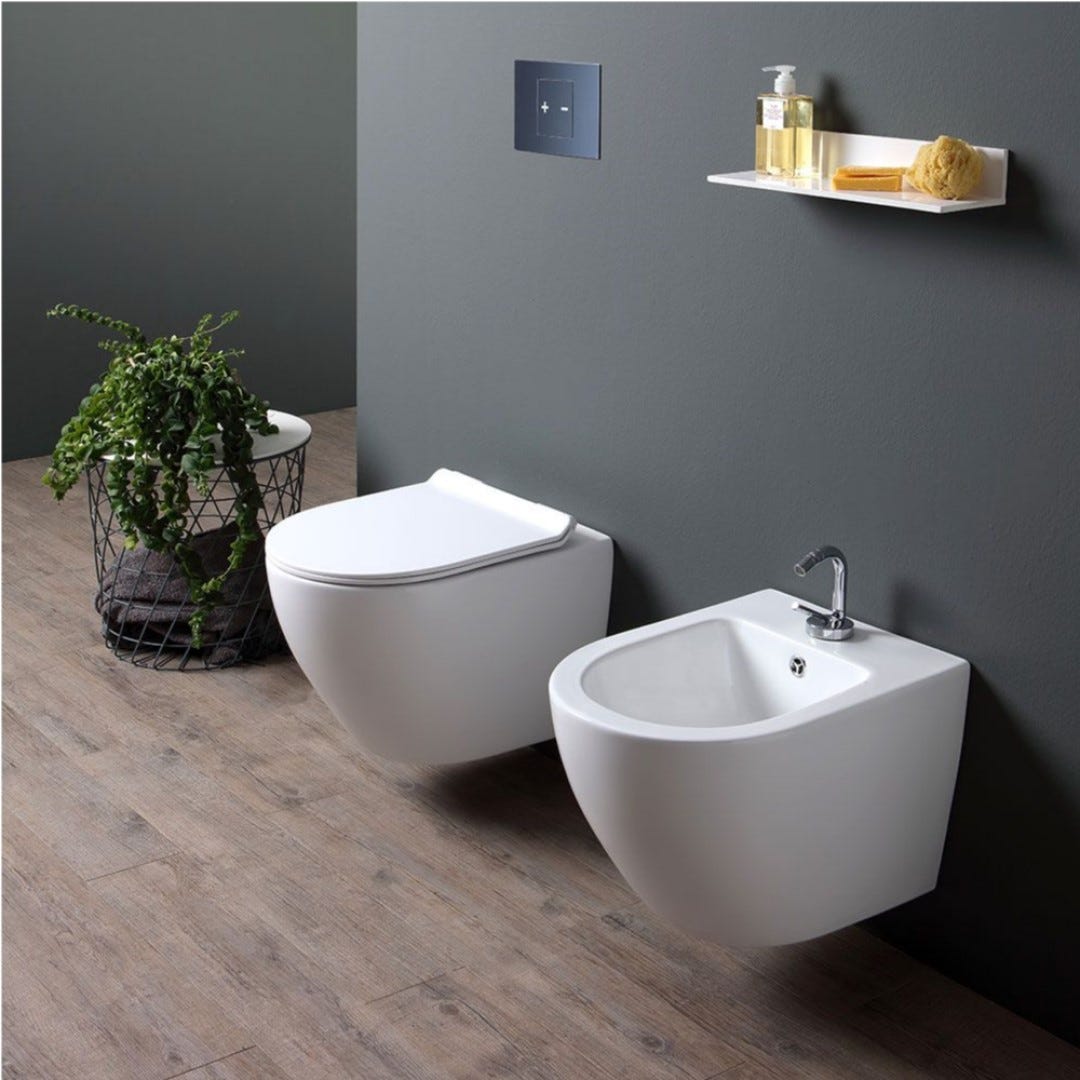 Offres et prix en ligne ensemble WC-bidet suspendus