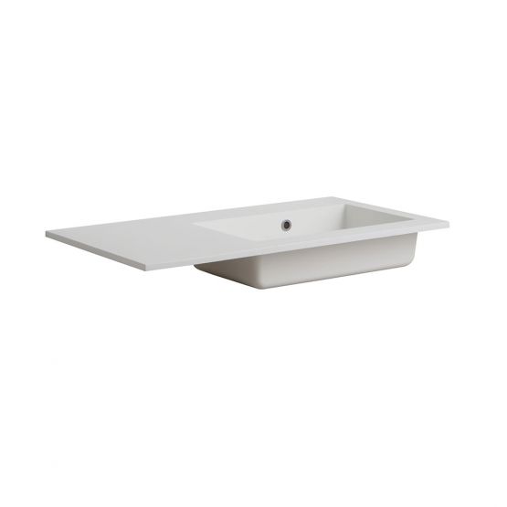 Lavabo latina de encastré vasque droite sans trou robinet