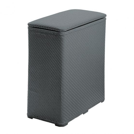 Cesto portabiancheria in resina termoplastica grigio