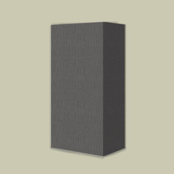 Élément mural rectangulaire 1 porte gris foncé