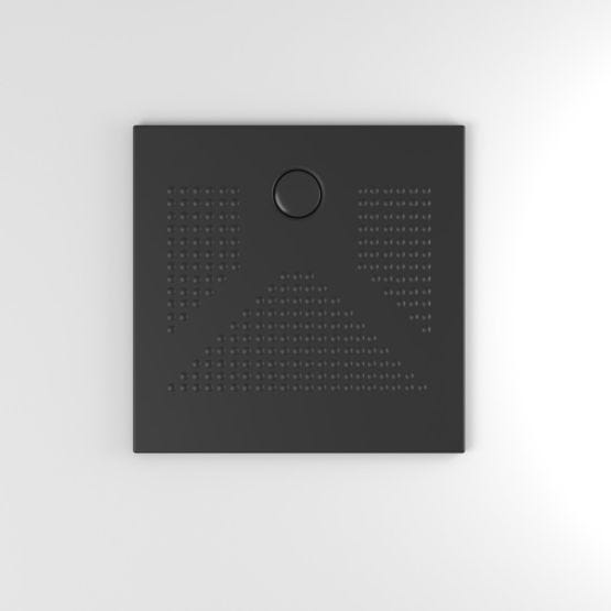 Receveur de douche carré 80x80 noir mat