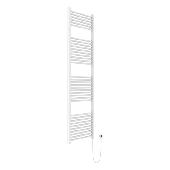 Scaldasalviette elettrico con resistenza termolimitata e interrutore on-off 50x180