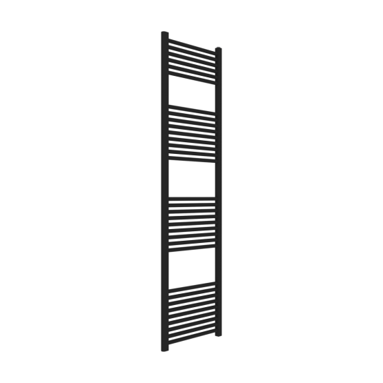 Radiateur de salle de bains noir 60x180