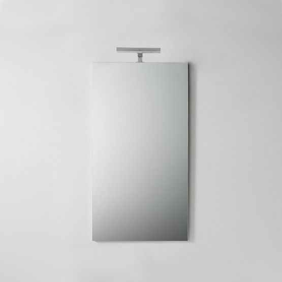 Specchio 45x90 con lampada cromata 20cm