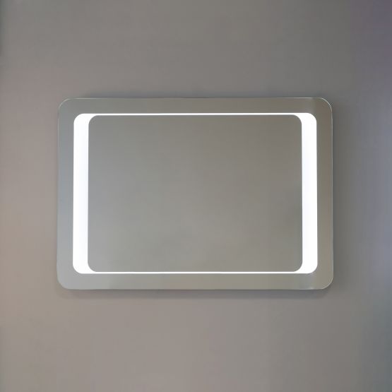 Miroir LED rétro-éclairé avec sablage 80x60
