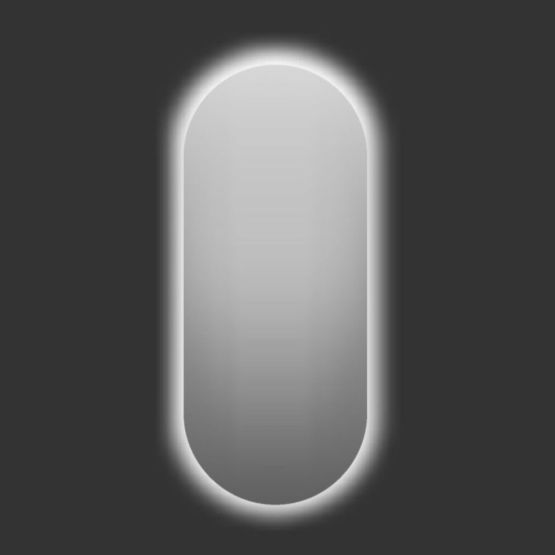 Miroir ovale rétro-éclairé 40x80