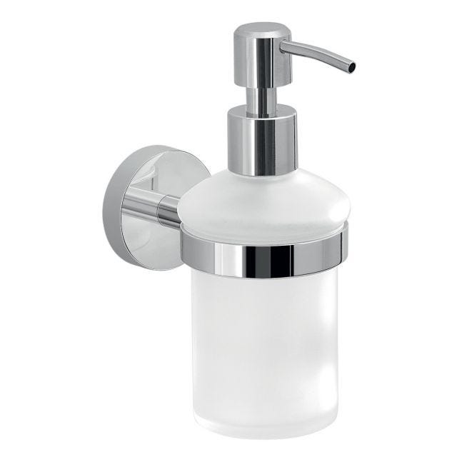 DISTRIBUTEUR DE SAVON LIQUIDE FIXATION MURALE AVEC DOSEUR EN MÉTAL CHROMÉ | SPARTA