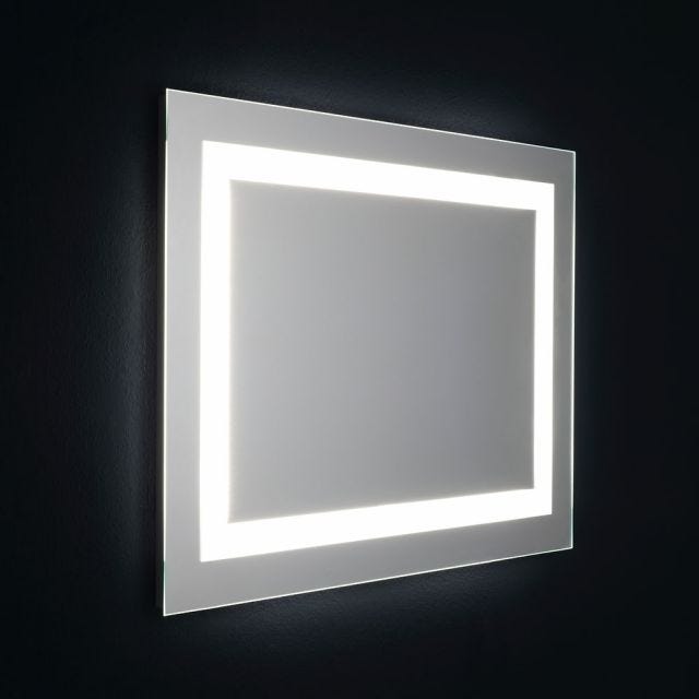 MIROIR DE SALLE DE BAIN AVEC LED CM 80X60 RÉVERSIBLE AVEC SENSEUR TOUCH