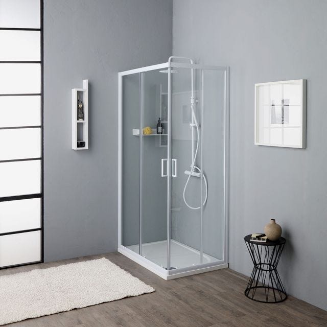 CABINE DE DOUCHE 70X100 CRISTAL 4 MM COULISSANTE DOUBLE FACE | VENERE