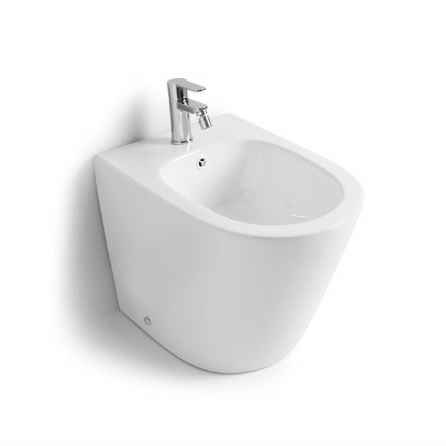 BIDET À POSER EN CÉRAMIQUE AFFLEURANT RIMLESS | BLUES