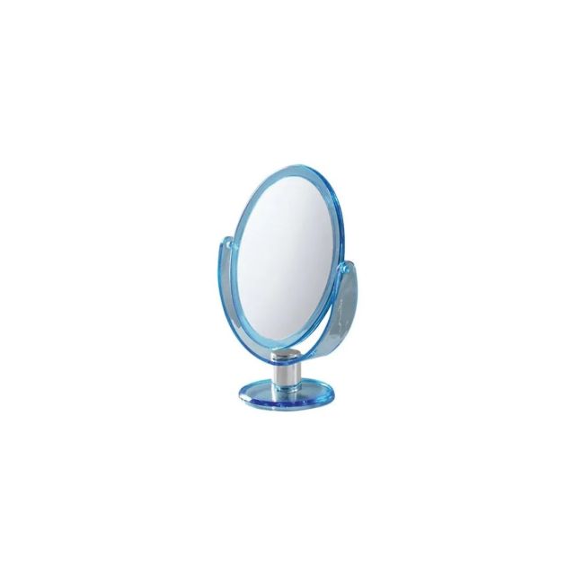 MIROIR GROSSISSANT SUR PIED BLEU MODÈLE BLISTER