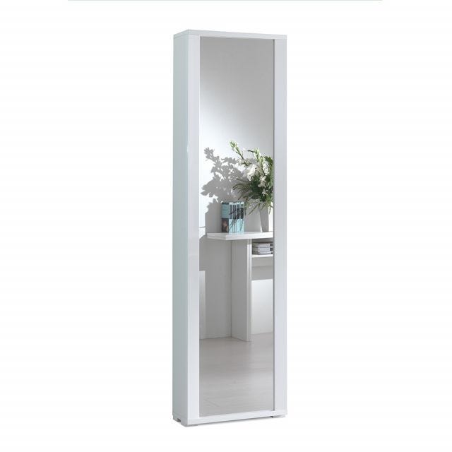  COLONNE CONTAINER POLYVALENT MIROIR CADRE BLANCHE 