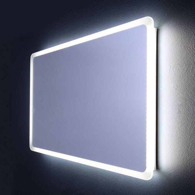 MIROIR DE SALLE DE BAIN ÉCLAIRÉ AVEC LED ANGLES ARRONDIS 60 X 120 CM DALLAS