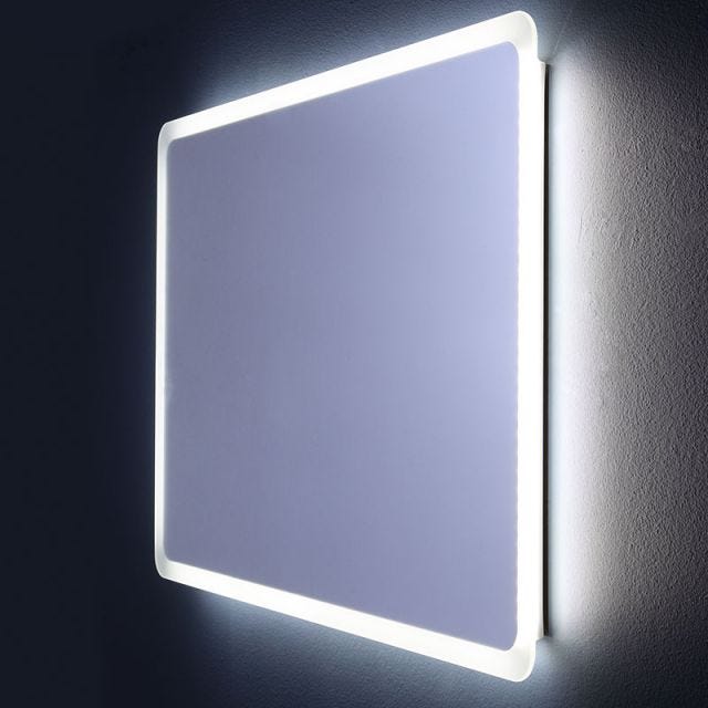 MIROIR ANGLES ARRONDIS ÉCLAIRÉ AVEC LED 60 X 60 CM DALLAS