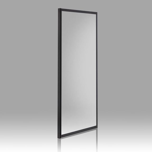 PAROI FIXE L: 80 CM H: 190 CM CADRE NOIR MAT | CITY