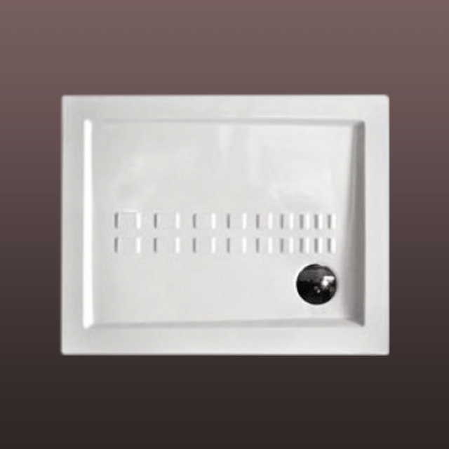 RECEVEUR DE DOUCHE TRADITIONNEL 100X80 EXTRA PLAT EN CÉRAMIQUE GAMME LINEA